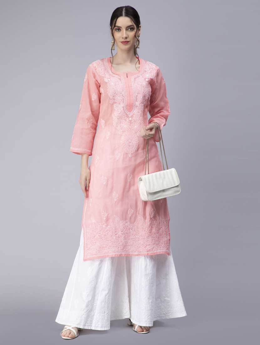 women's straight kurta - 20014471 - Standard Image - 3
