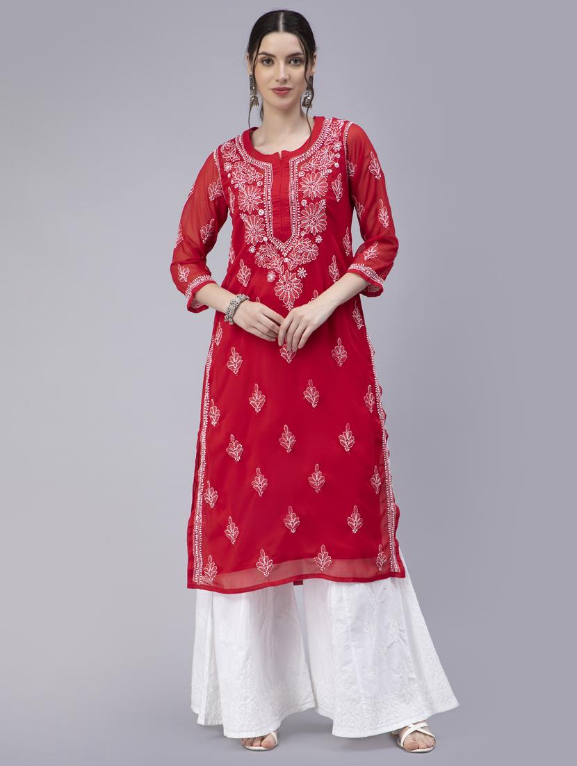 women's straight kurta - 20014482 -  Zoom Image - 0