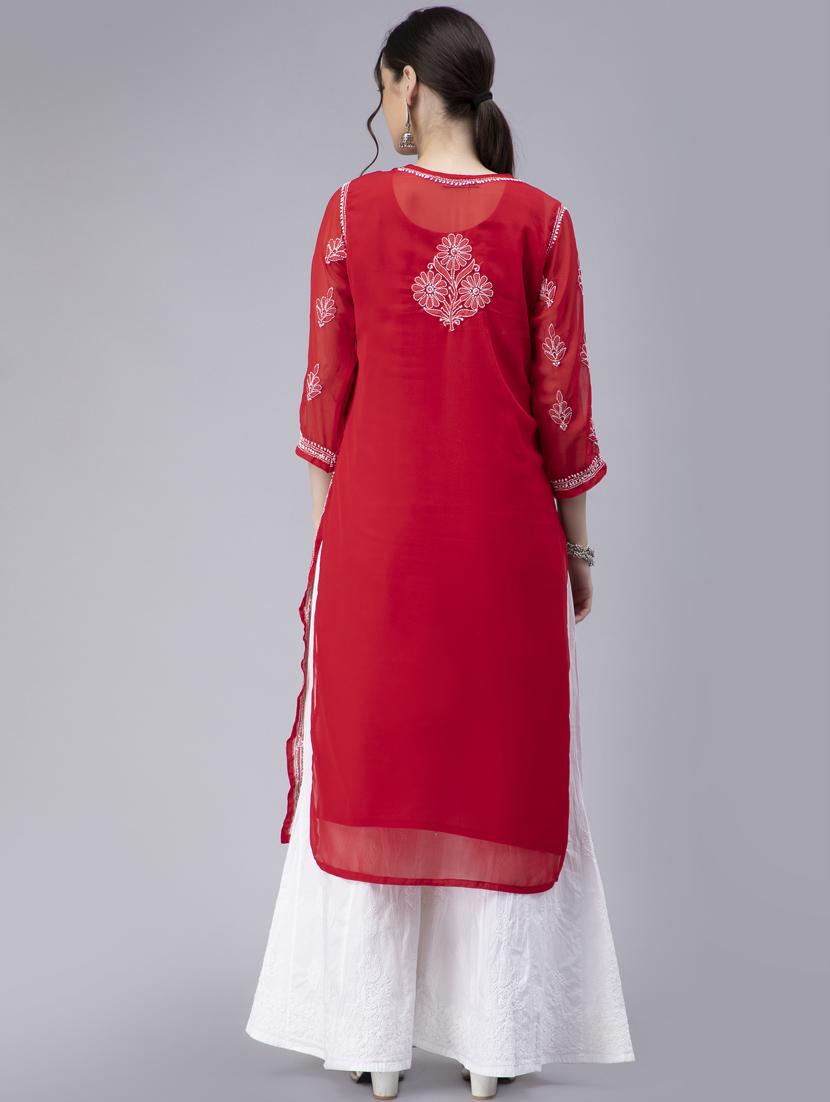 women's straight kurta - 20014482 - Standard Image - 5