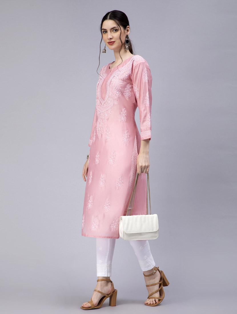 women's straight kurta - 20014485 - Standard Image - 3