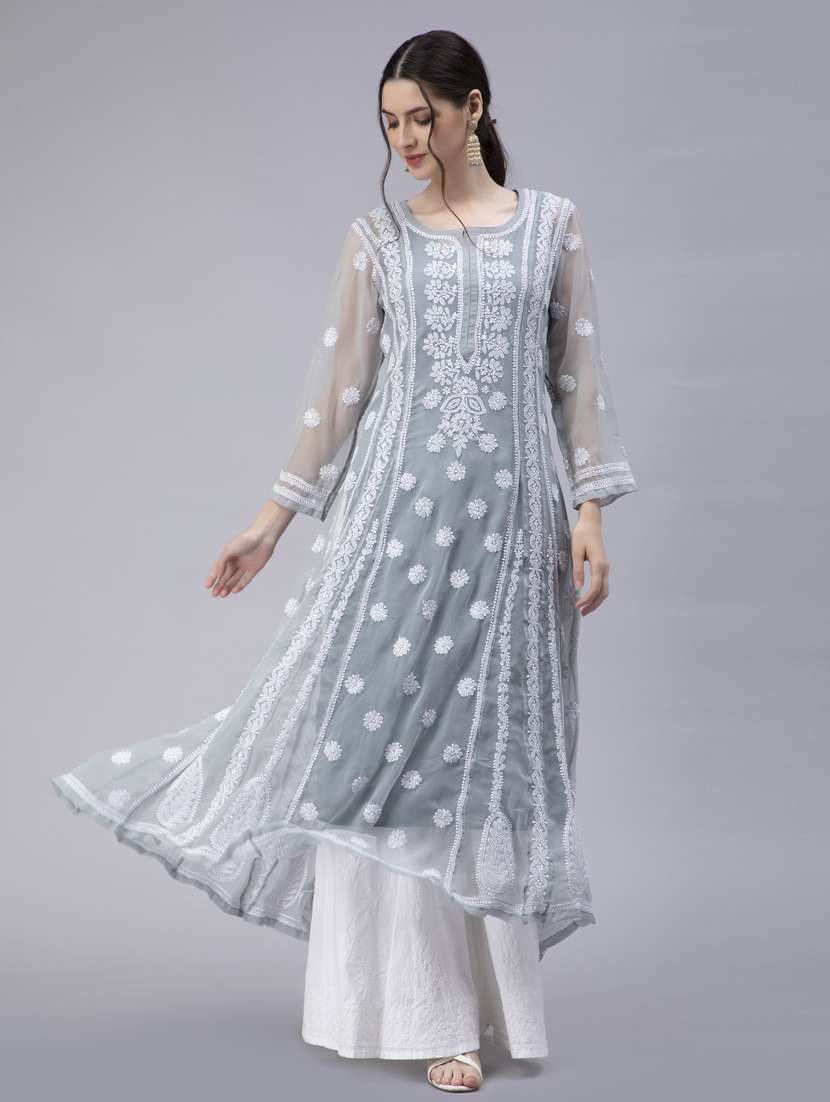 women's asymmetric kurta - 20014489 - Standard Image - 3