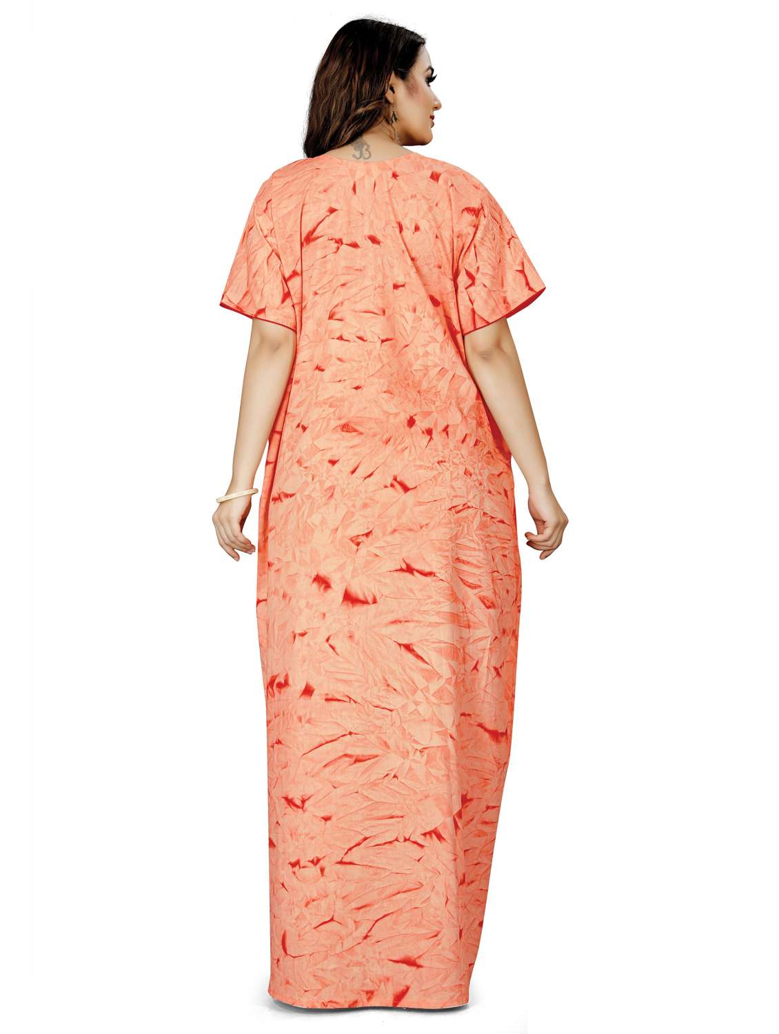 round neck printed nighty - 20015180 -  Standard Image - 3