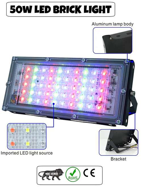 daybetter abs corded electric waterproof multi led brick light - 20016987 - Standard Image - 0