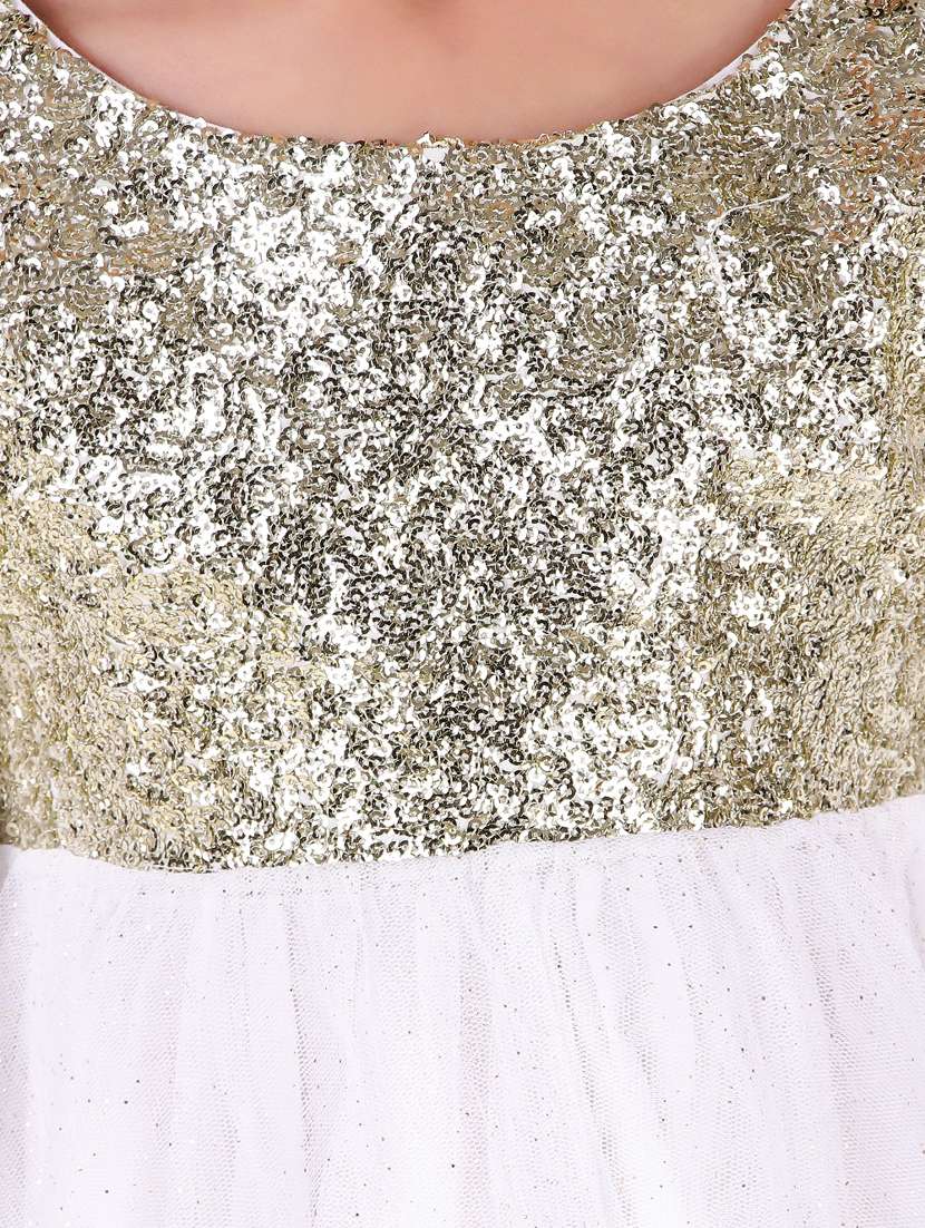 girls round neck long sleeves frock - 20017420 - Standard Image - 3