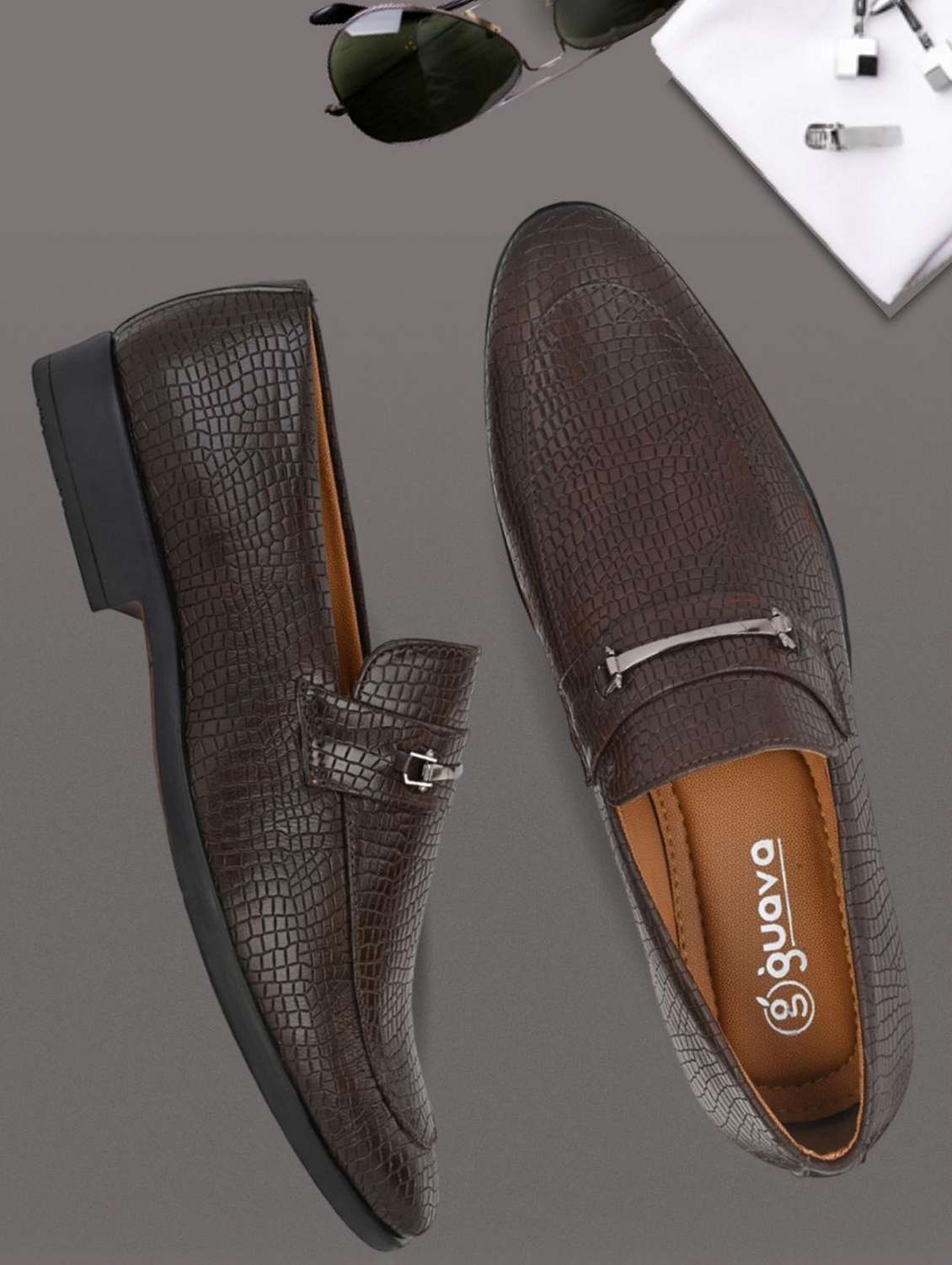 men slip on horsebit loafers