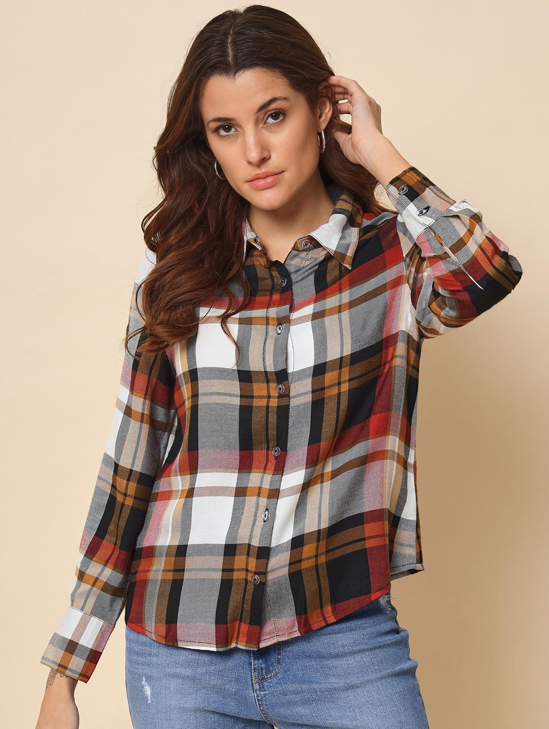 checkered regular shirt - 20017945 - Zoom Image - 0