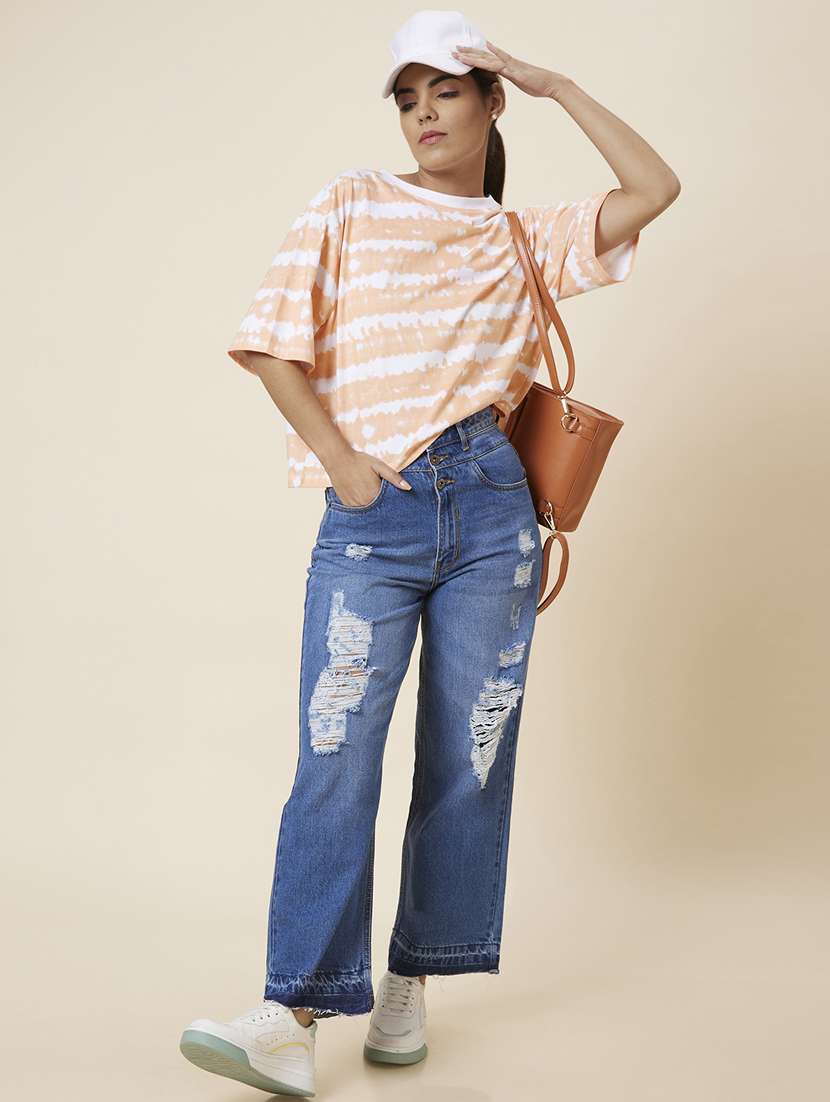 women's all over print round neck t-shirt - 20018020 -  Standard Image - 3