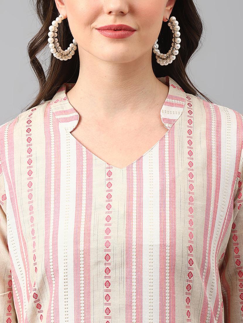 printed cotton kurta pant set - 20018298 - Standard Image - 3