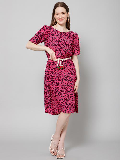 women's printed dress - 20018438 - Standard Image - 0