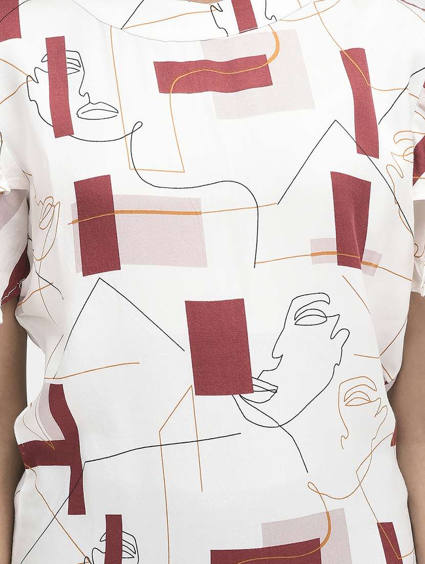 girls mock neck short sleeves frock - 20018552 -  Standard Image - 3