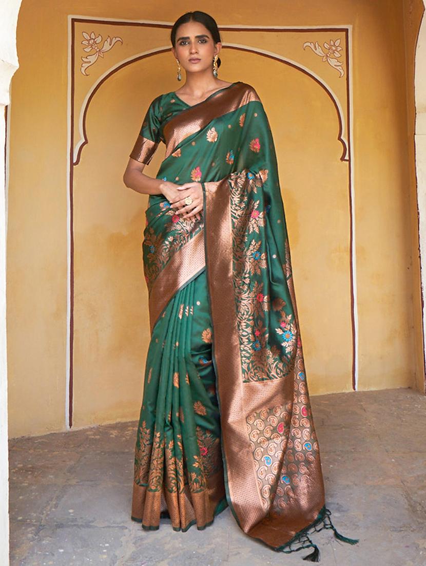 women's banarasi saree with blouse - 20018664 -  Zoom Image - 0
