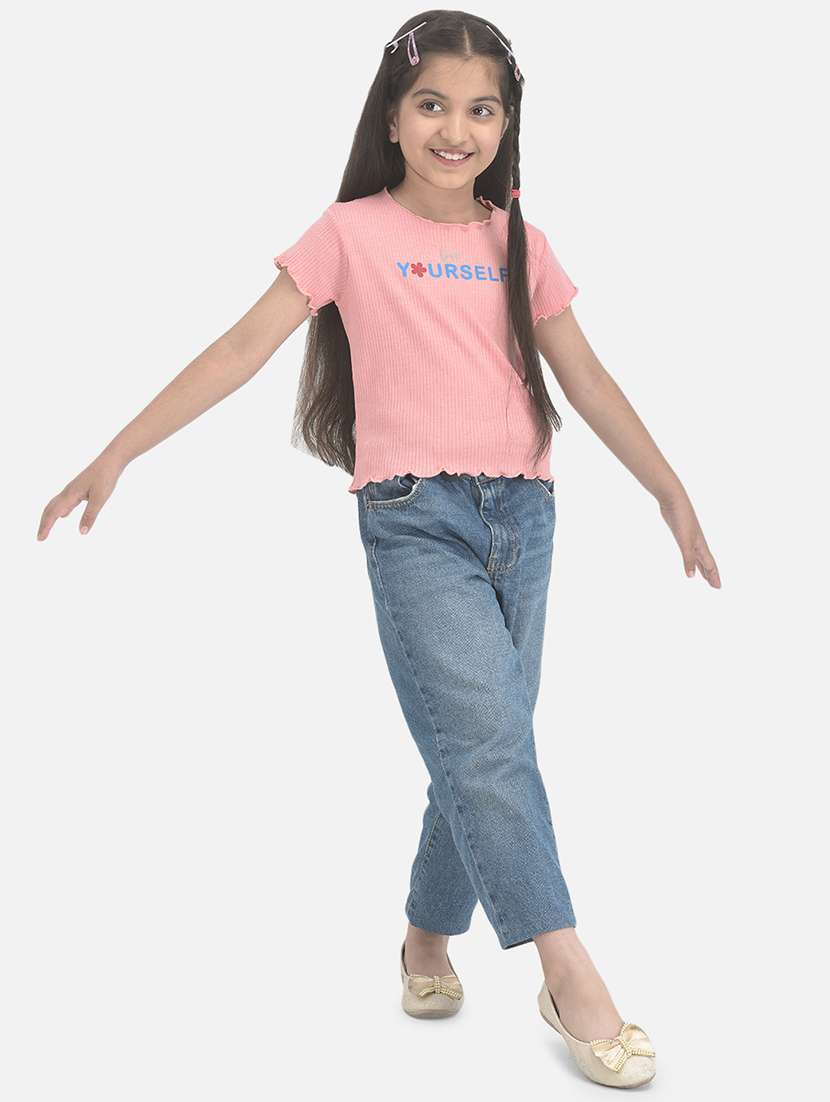 pink cotton tee - 20018699 -  Standard Image - 3