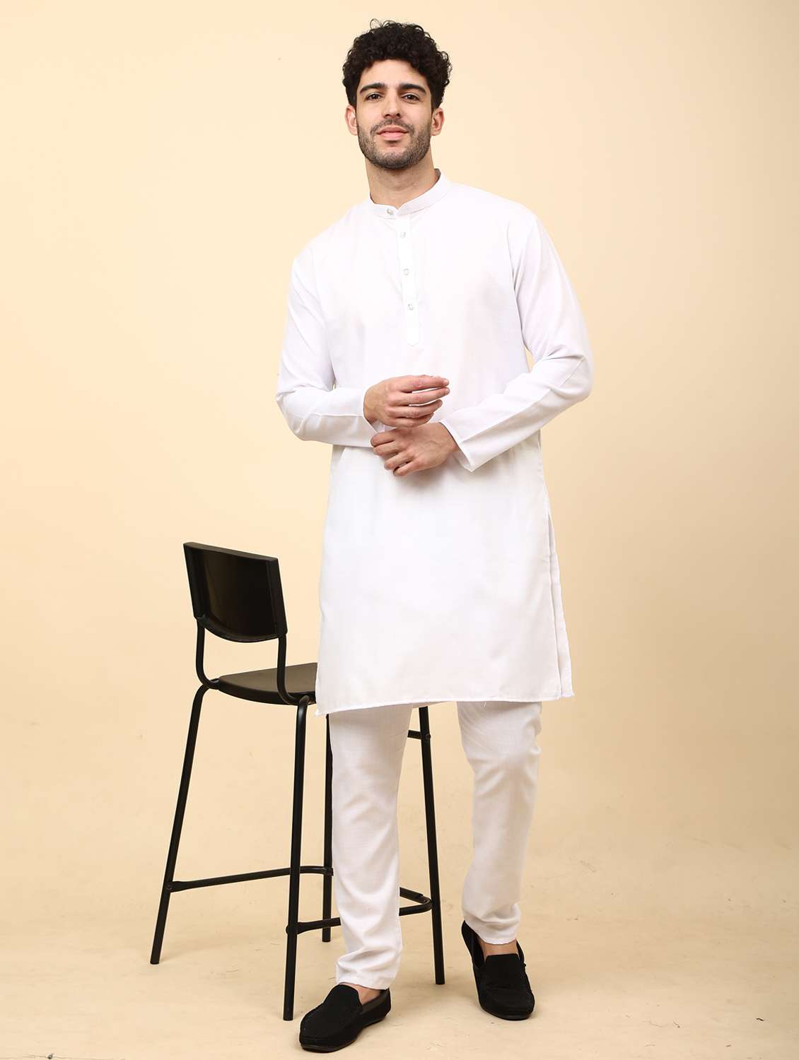 pack of 2 solid kurta pyjama set - 20018717 -  Standard Image - 3