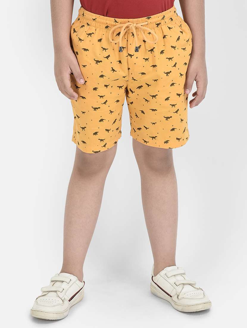 boys mid rise printed shorts 