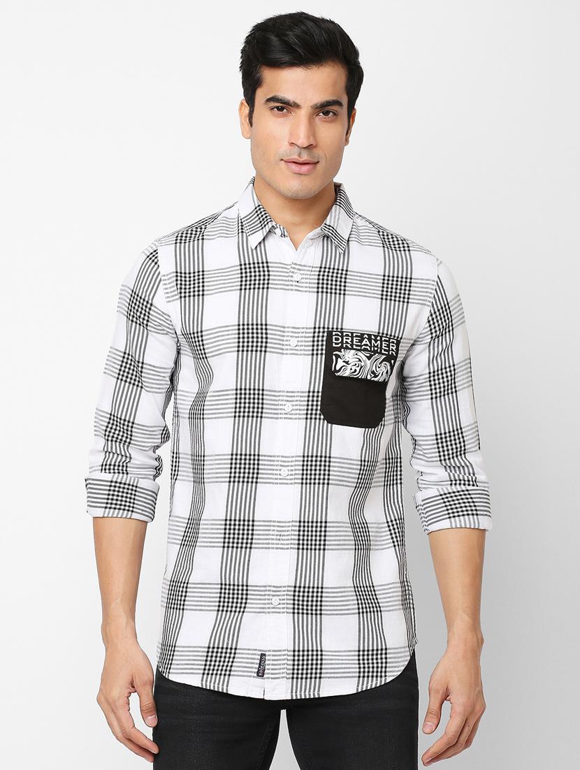 mens checks casual shirt - 20018929 -  Zoom Image - 0