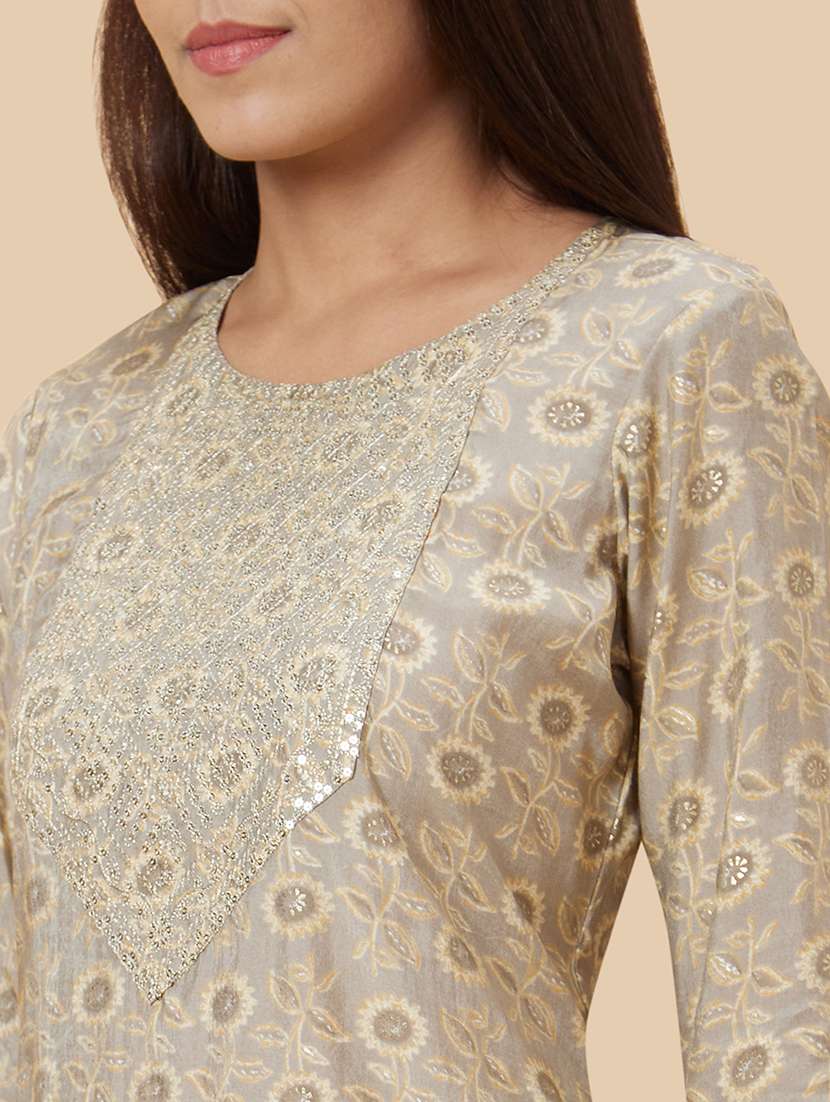 women brown polyester straight kurta - 20019007 - Standard Image - 5