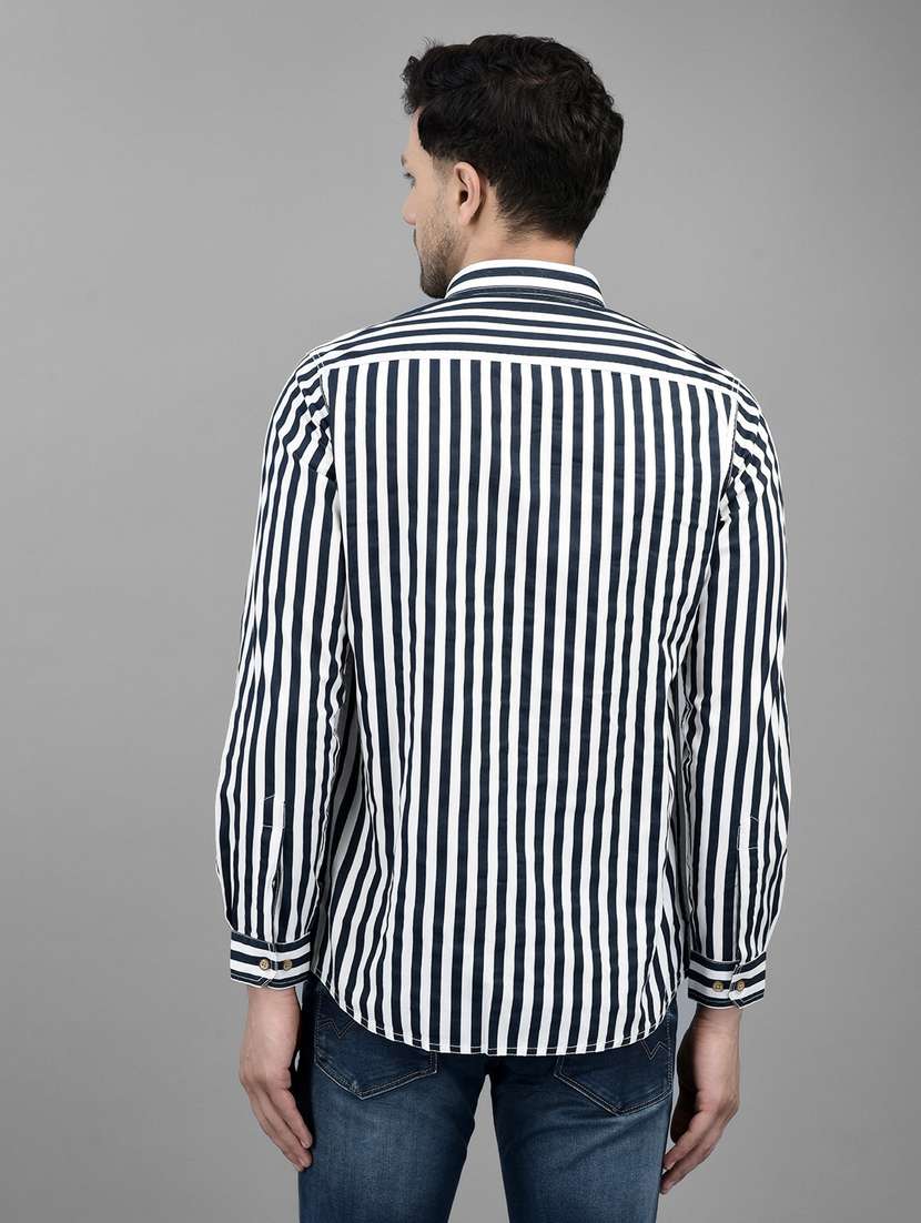 mens stripes casual shirt - 20019050 - Standard Image - 3
