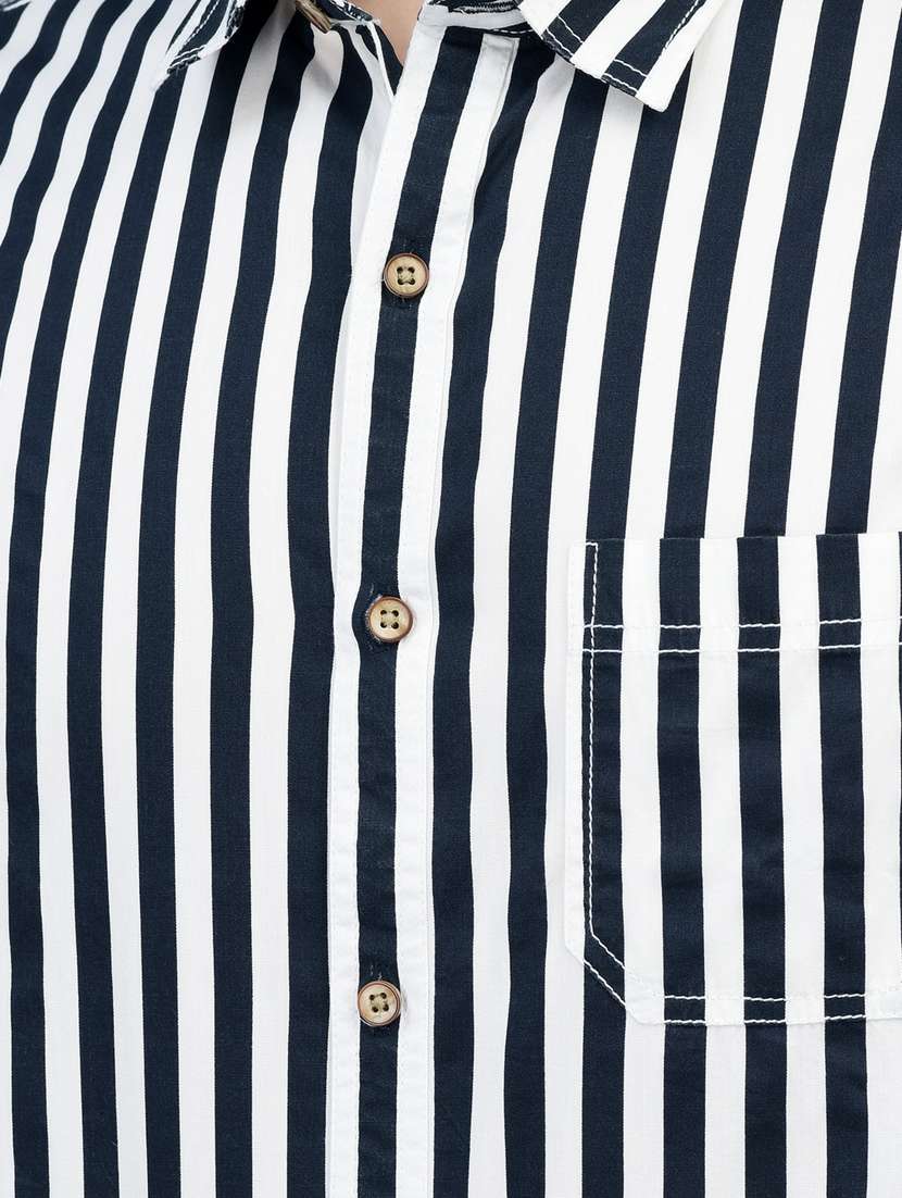 mens stripes casual shirt - 20019050 - Standard Image - 5