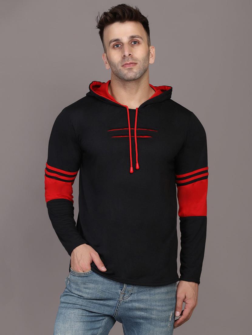hood neck color block sweatshirt - 20021271 - Zoom Image - 0