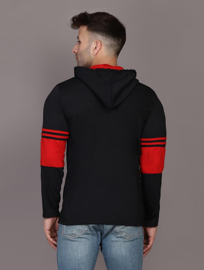 hood neck color block sweatshirt - 20021271 - Standard Image - 3