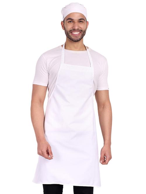 uniformer solid white apron - 20021784 -  Standard Image - 0