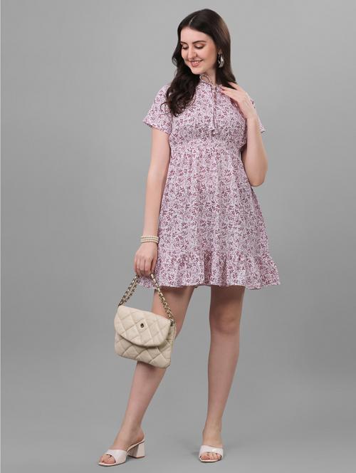 women's tiered dress floral dress - 20021809 - Standard Image - 0