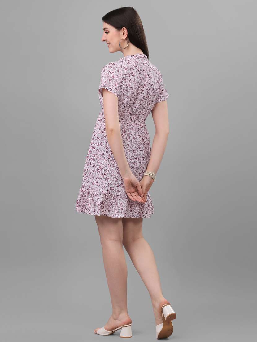 women's tiered dress floral dress - 20021809 - Standard Image - 3