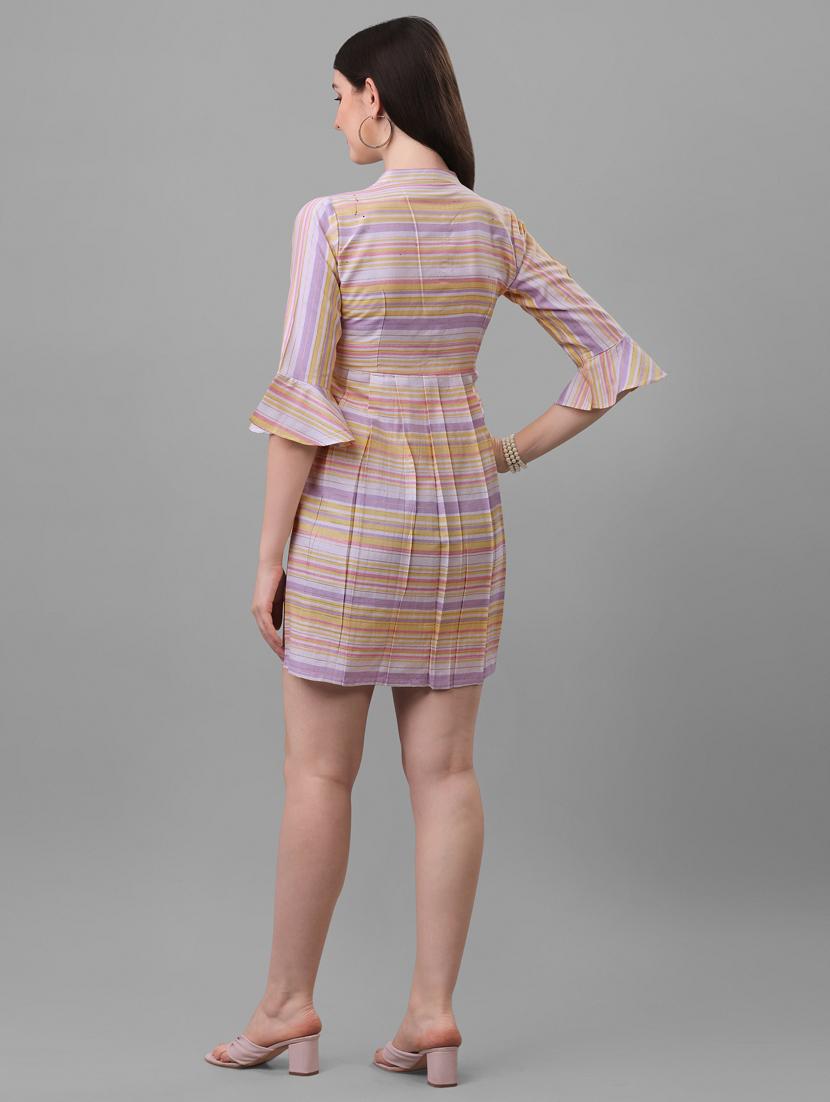 women's striped dress - 20021813 - Standard Image - 3