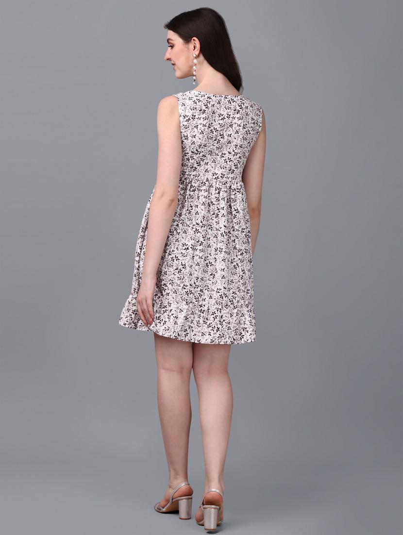 women's tiered dress floral dress - 20021814 - Standard Image - 3