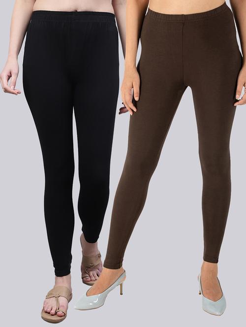 pack of 2 solid leggings - 20021952 -  Standard Image - 0