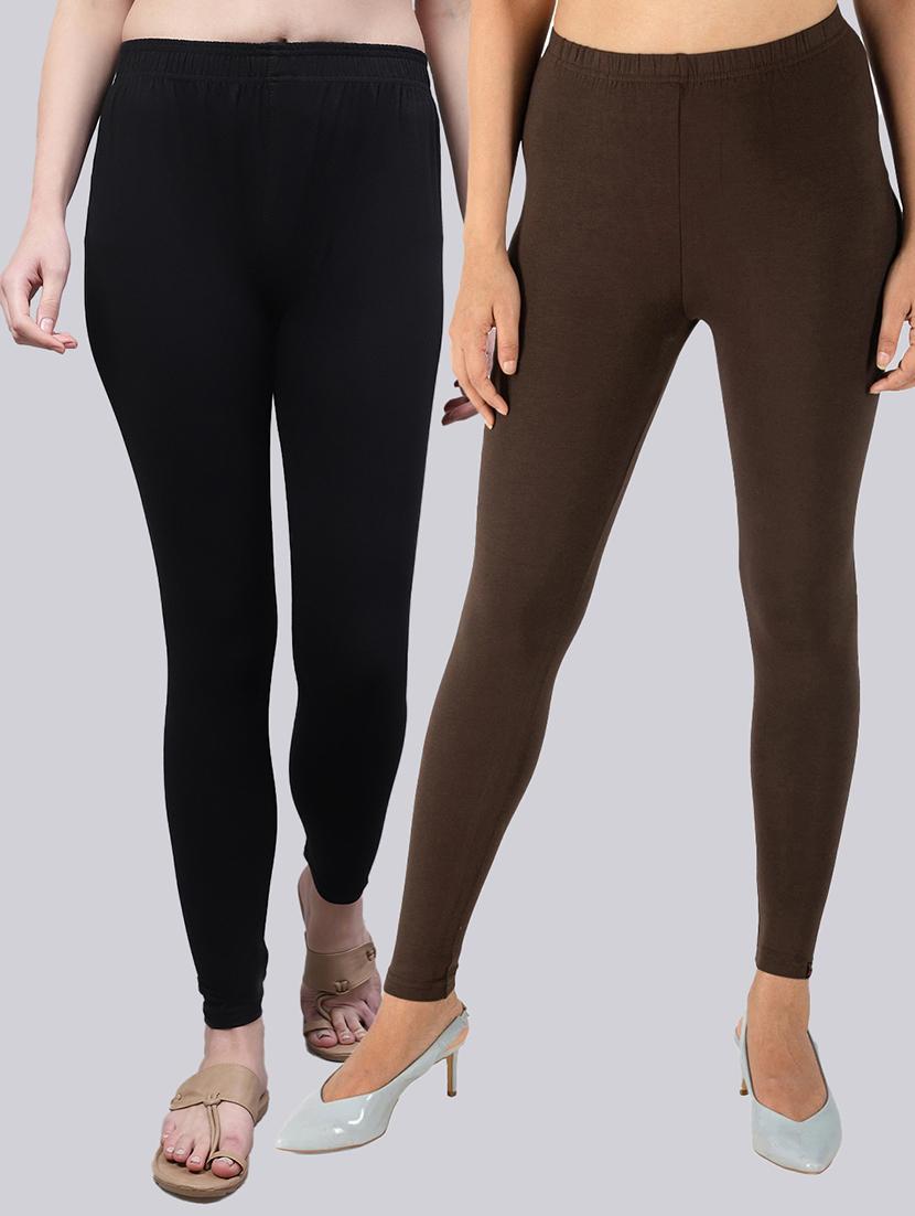 pack of 2 solid leggings - 20021952 -  Zoom Image - 0