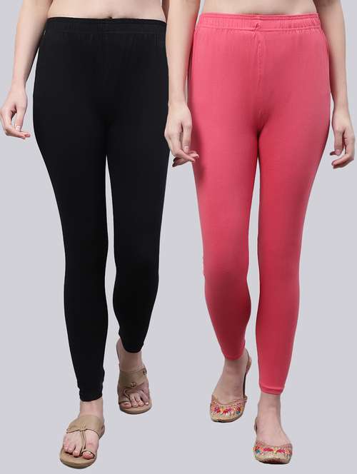 pack of 2 solid leggings - 20021953 - Standard Image - 0