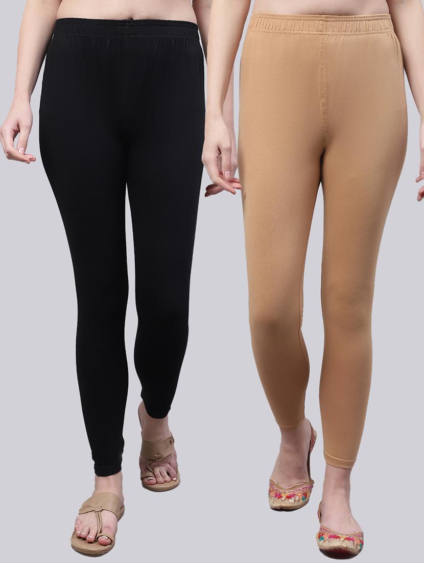 pack of 2 solid leggings - 20021955 - Zoom Image - 0