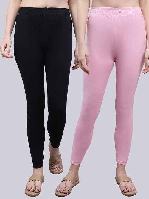 pack of 2 solid leggings - 20021962 -  Standard Image - 0