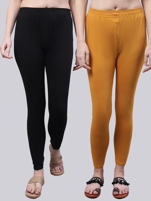 pack of 2 solid leggings - 20021965 - Standard Image - 0