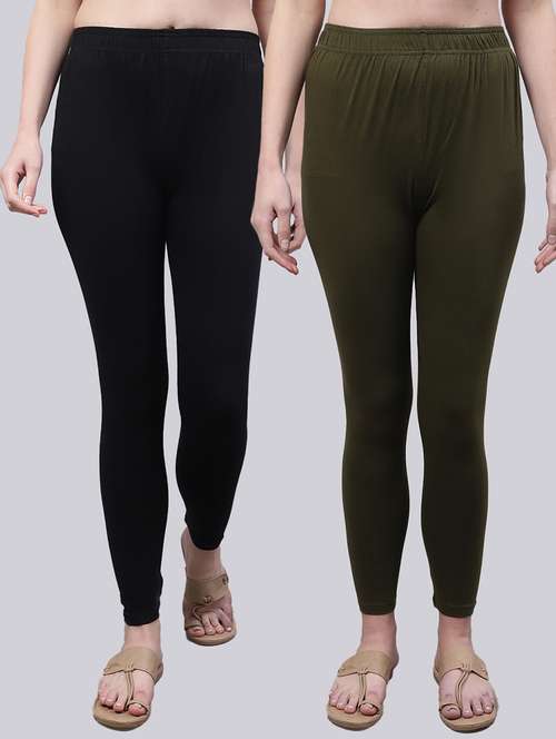 pack of 2 solid leggings - 20021971 -  Standard Image - 0