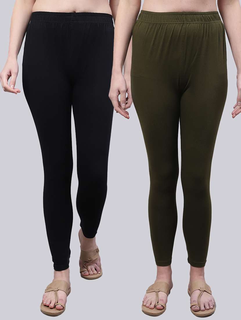 pack of 2 solid leggings