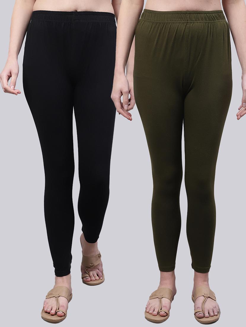 pack of 2 solid leggings - 20021972 - Zoom Image - 0
