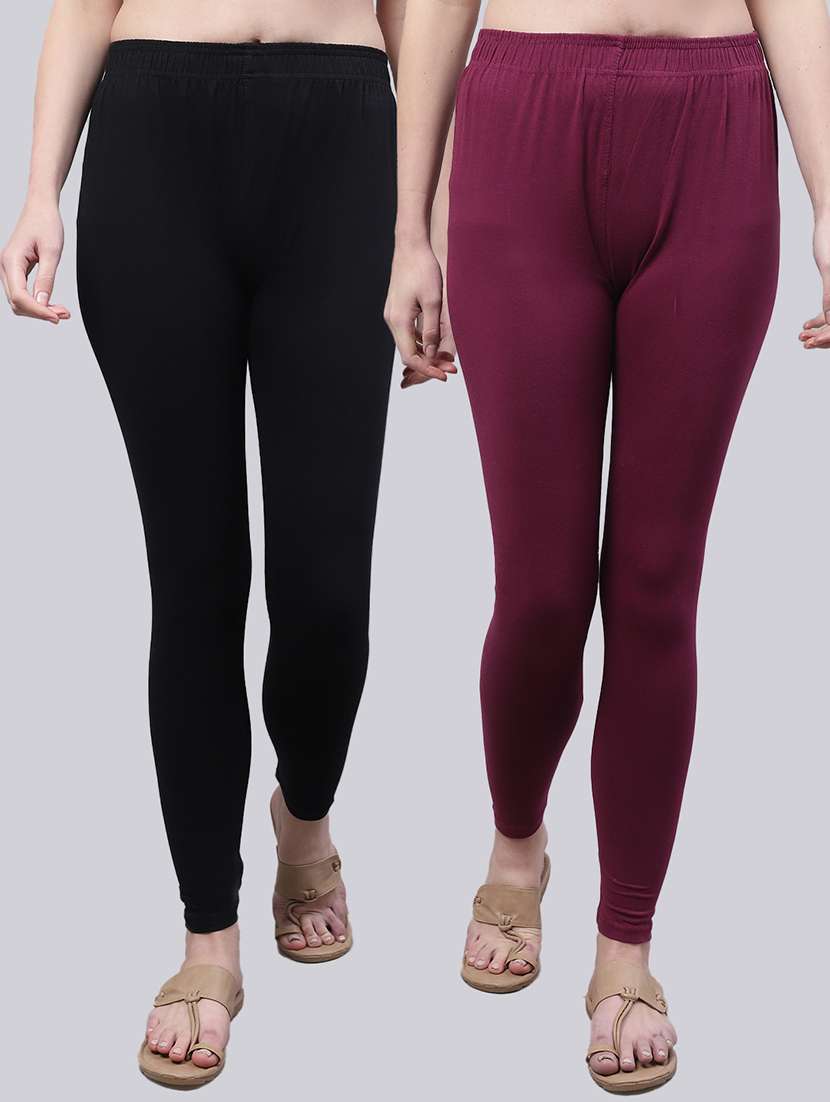 pack of 2 solid leggings