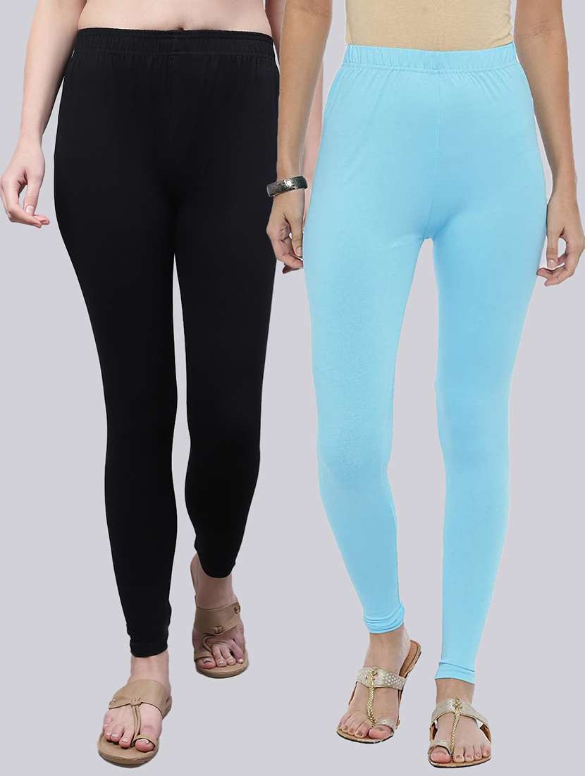 pack of 2 solid leggings - 20021980 -  Zoom Image - 0