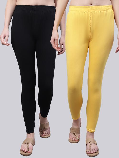 pack of 2 solid leggings - 20021982 - Standard Image - 0