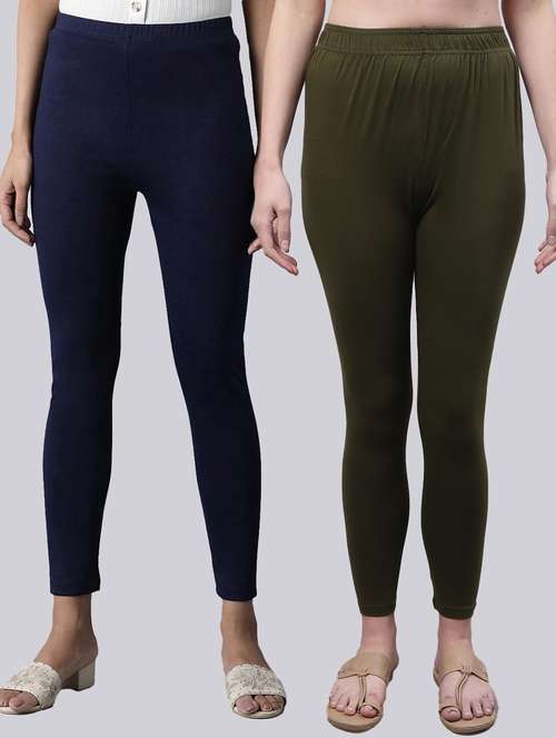 pack of 2 ankle length leggings - 20022030 - Standard Image - 0