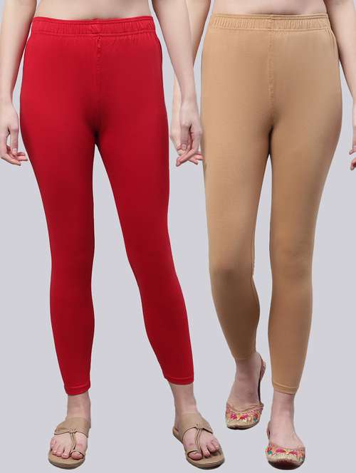 pack of 2 solid leggings - 20022031 -  Standard Image - 0