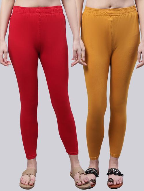 pack of 2 solid leggings - 20022050 -  Standard Image - 0
