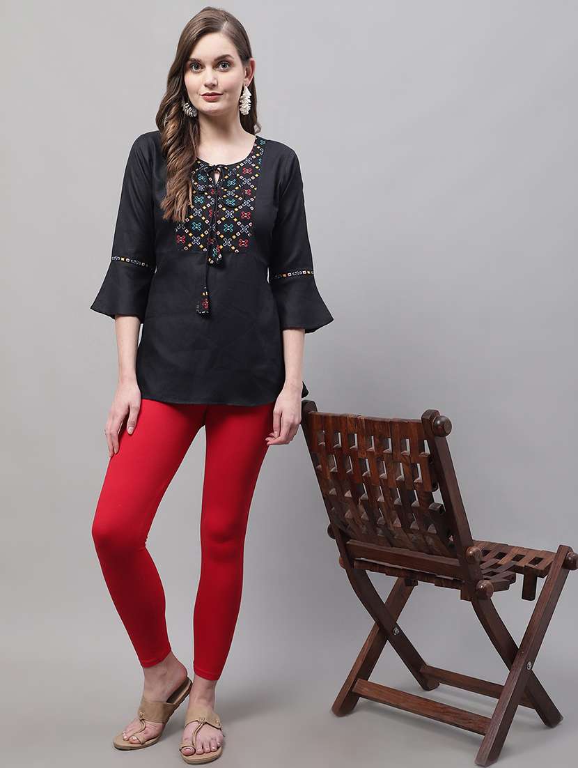 pack of 2 solid leggings - 20022055 - Standard Image - 5
