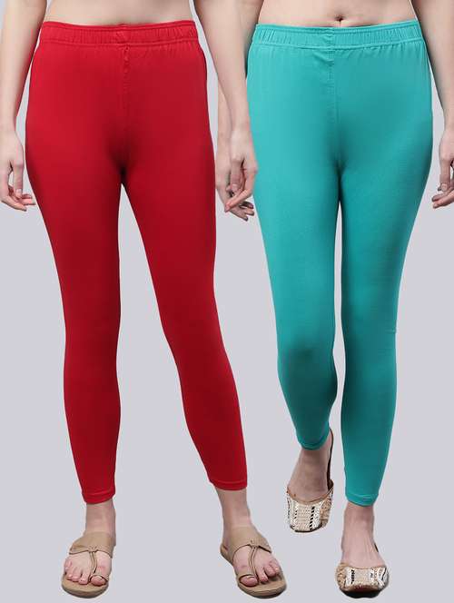 pack of 2 solid leggings - 20022059 -  Standard Image - 0