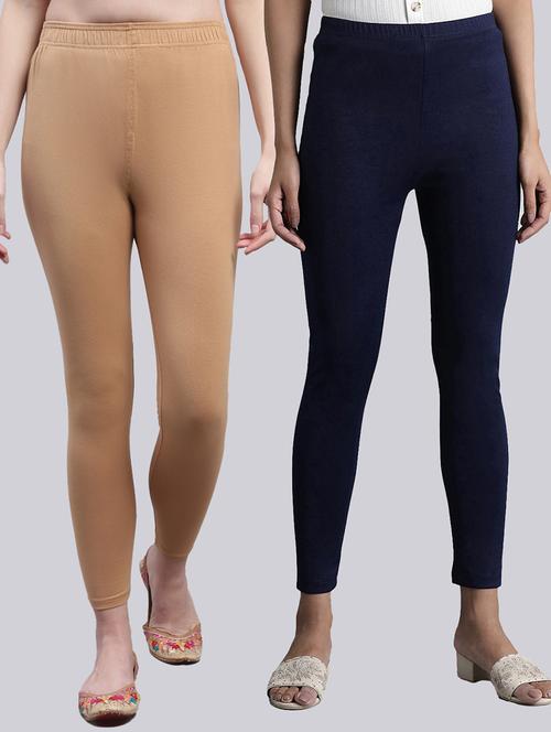pack of 2 cotton leggings - 20022069 -  Standard Image - 0