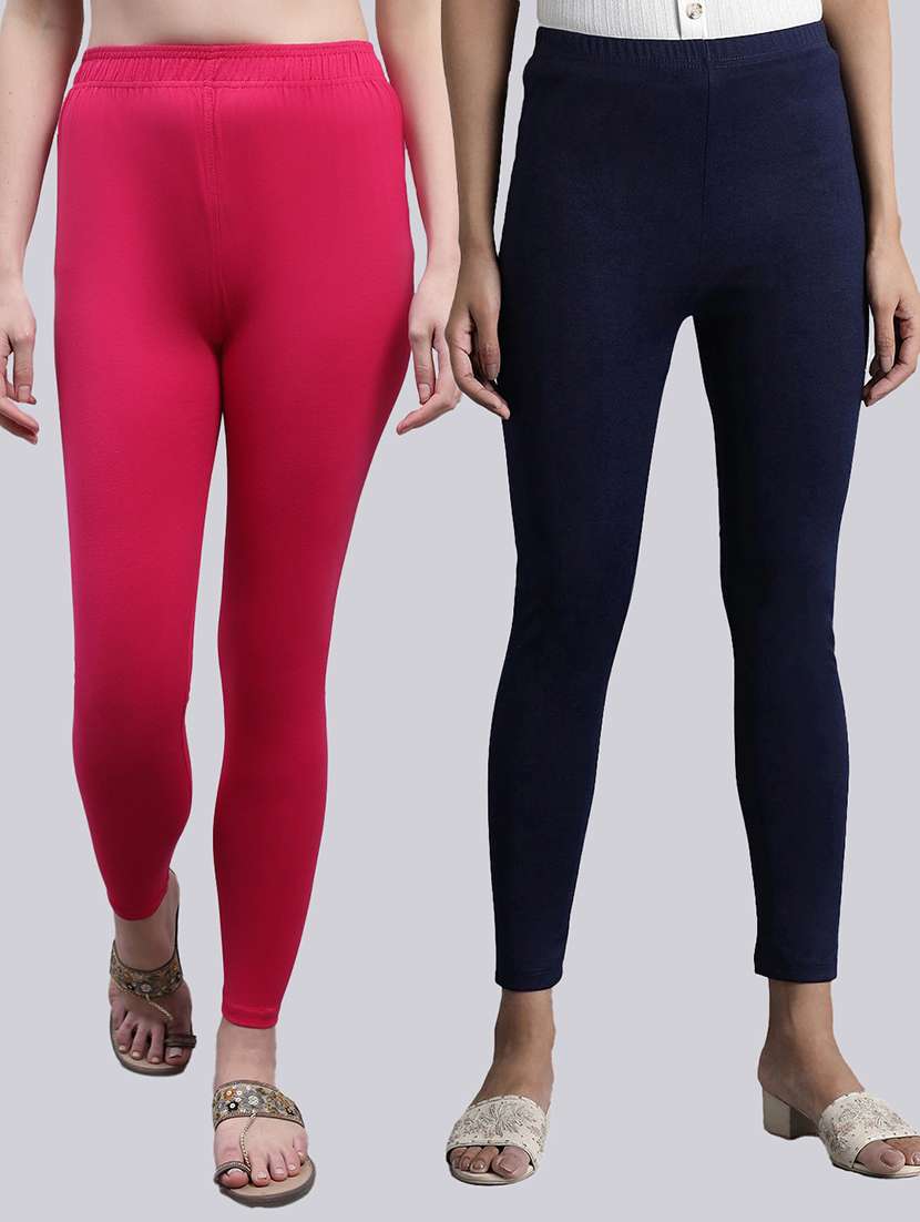 pack of 2 cotton leggings - 20022073 - Zoom Image - 0
