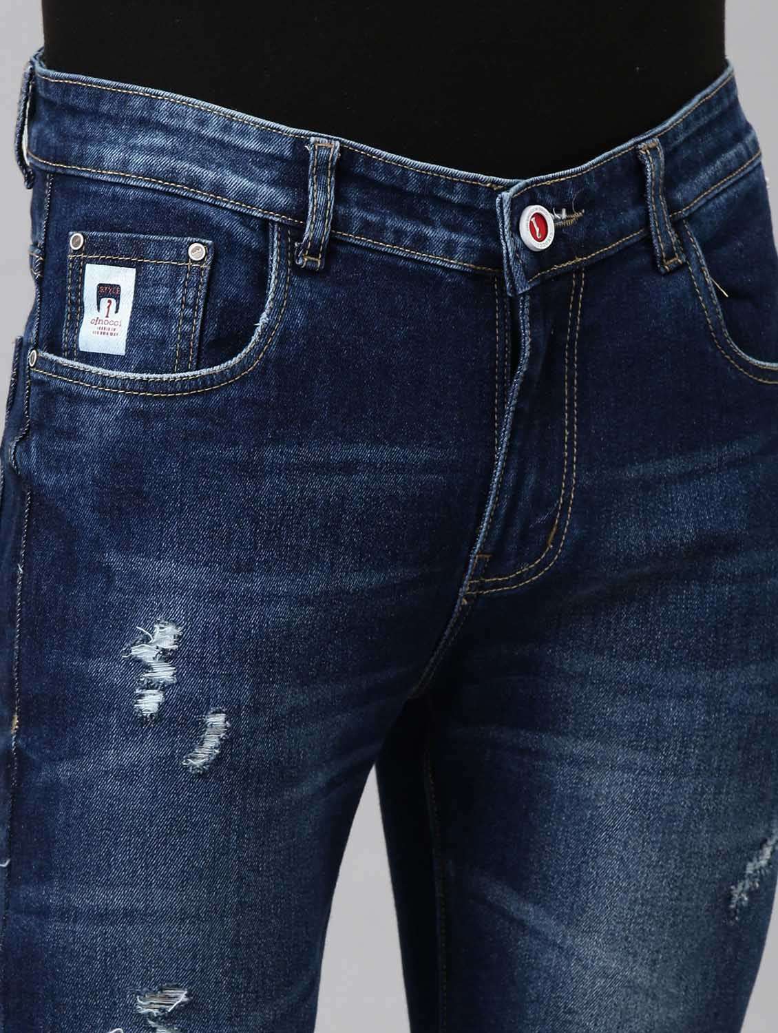 mens slim fit distressed jeans - 20022613 -  Standard Image - 3