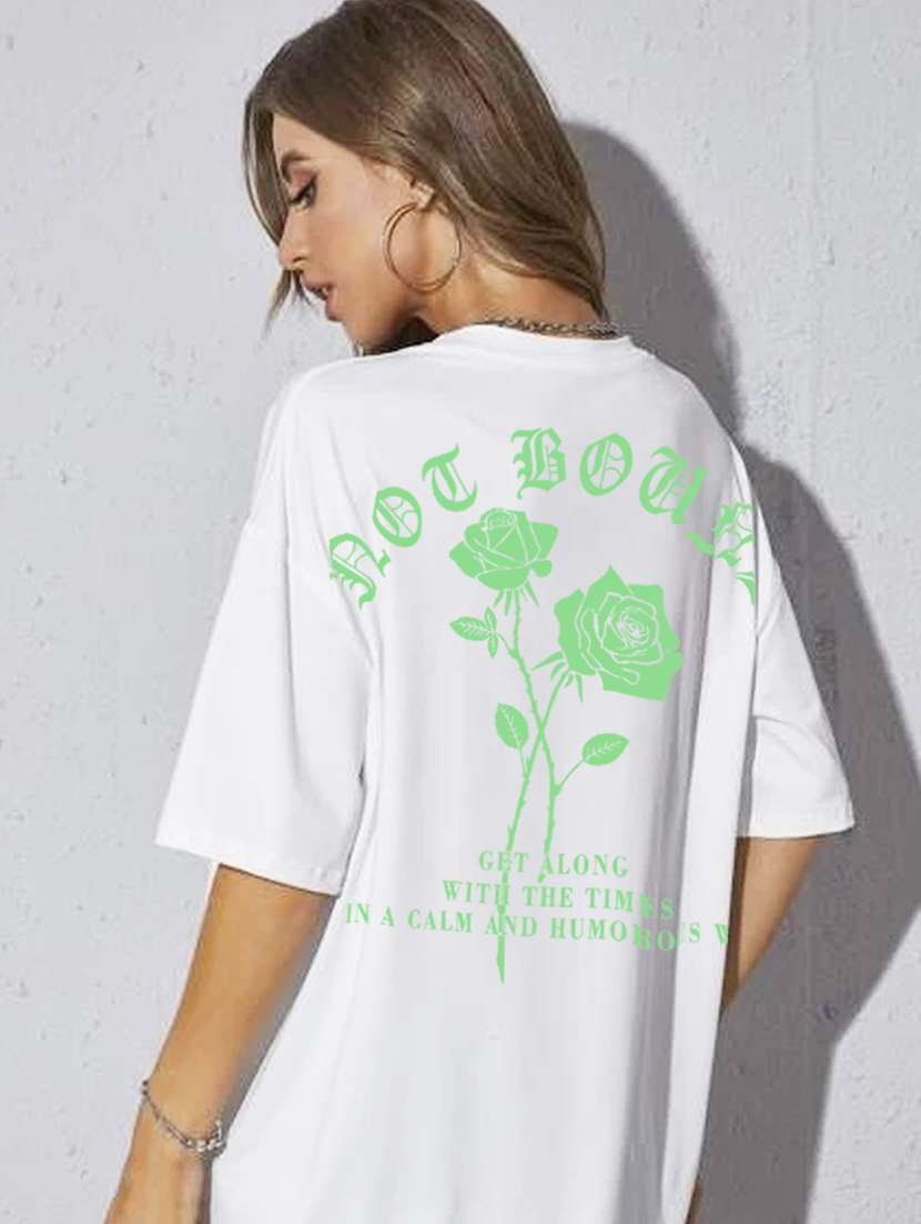 Unisex Round Neck Printed Oversized T-shirt - 20022828 -  Standard Image - 3